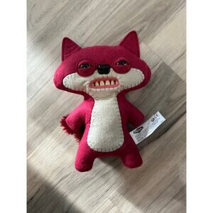 Fuggler Fox Suspicious Funny Ugly Monster Teeth 10" Plush Stuffed Animal Rare